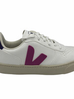 VEJA small V-10 laces white ultraviolet purple