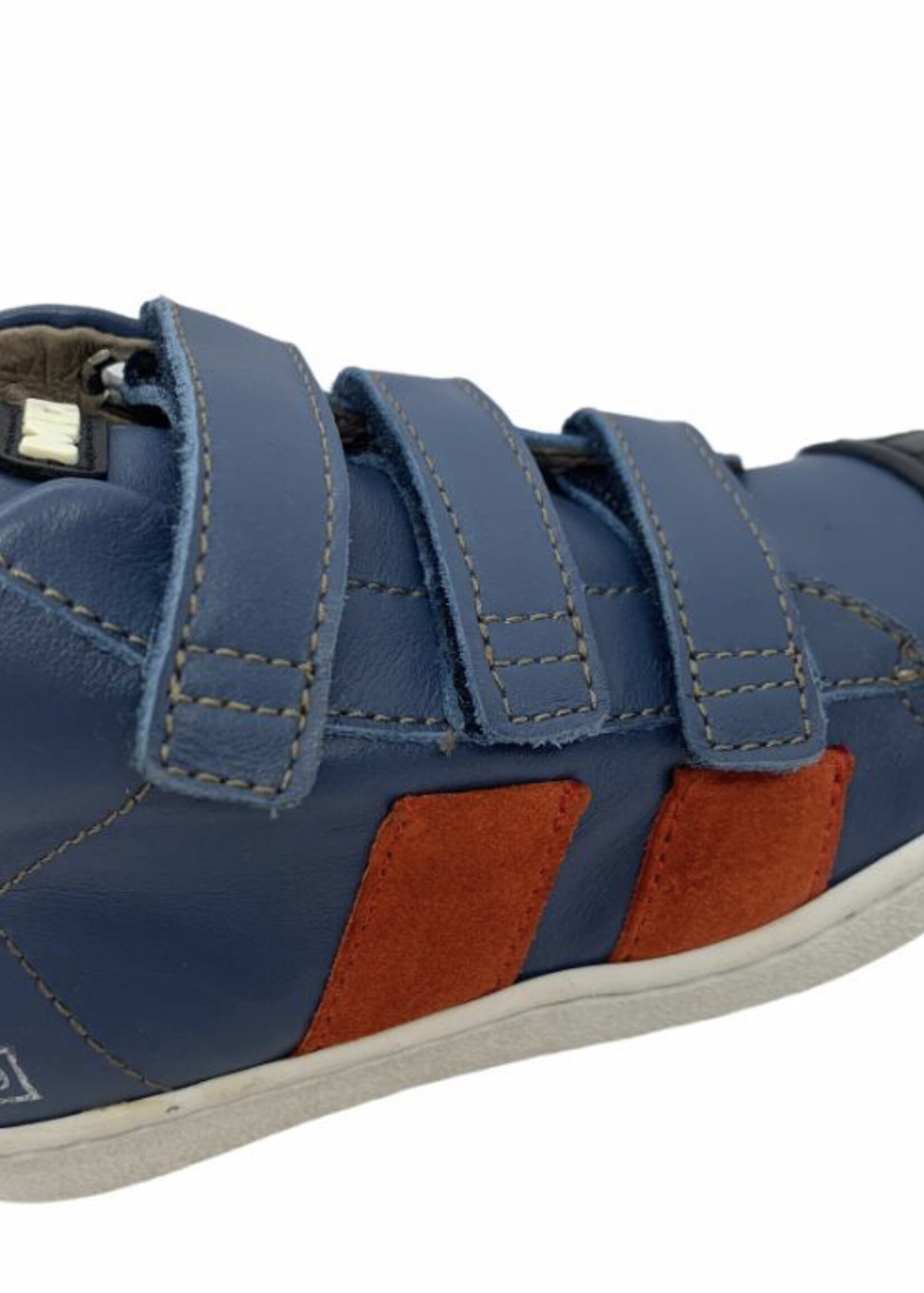 Momino 3136 hoge sneaker velcro blauw rood