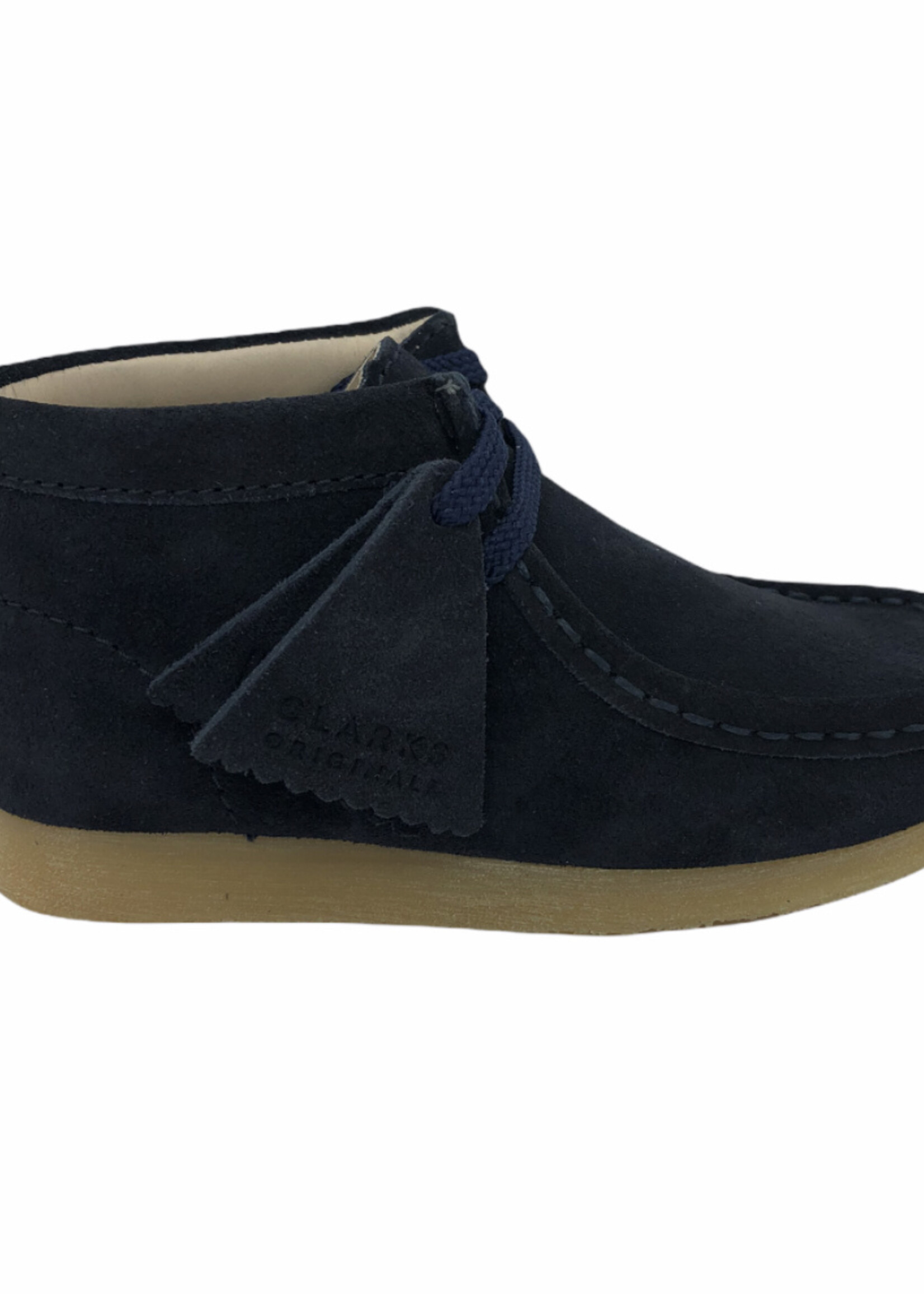 clarks wallabee boot navy