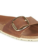 Birkenstock Madrid big buckle cognac