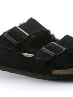 Birkenstock arizona fur shearling black