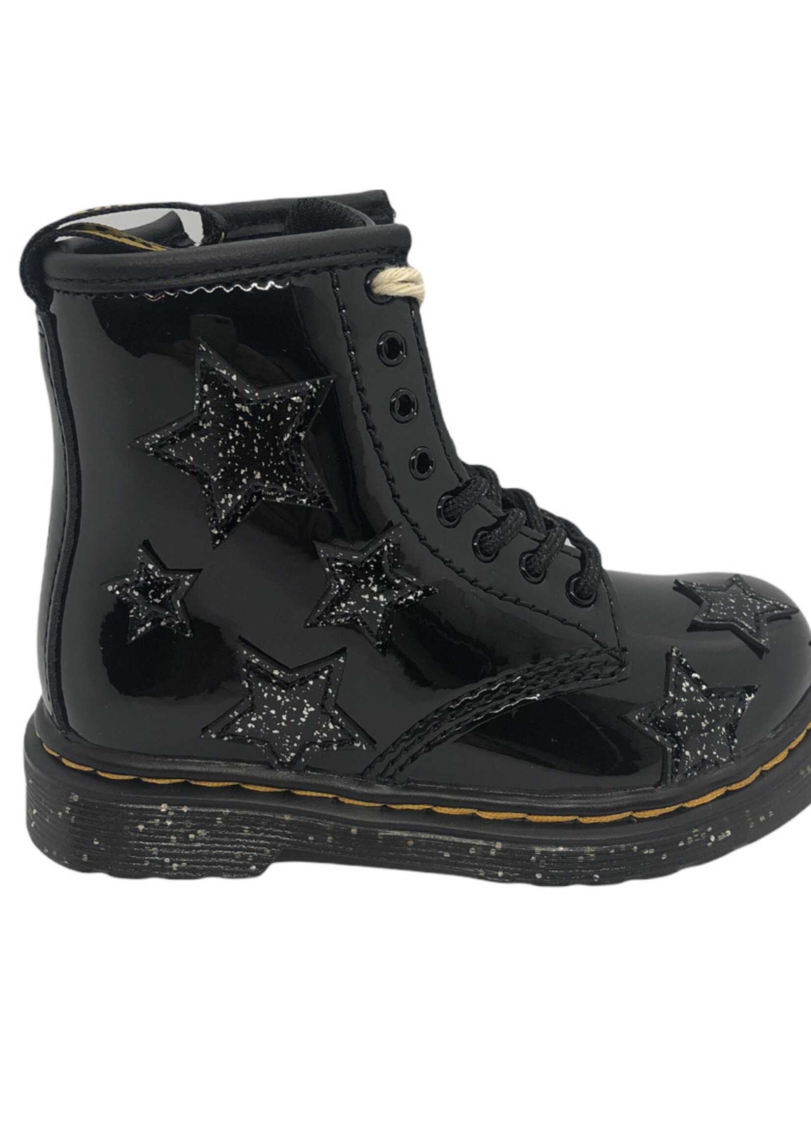 Dr Martens 1460 black patent lamper cosmic glitter