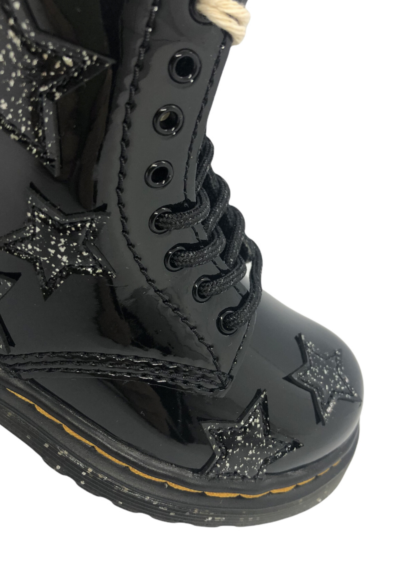 Dr Martens 1460 black patent lamper cosmic glitter