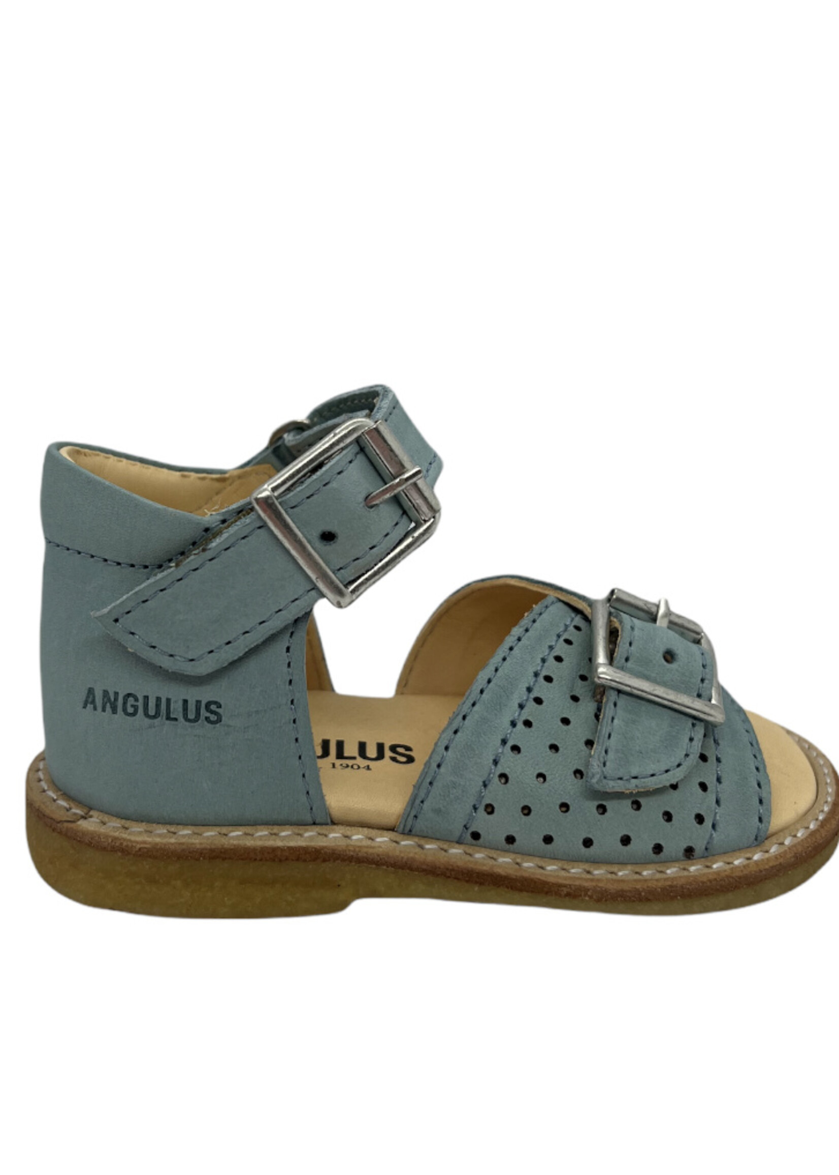 Angulus 0530-101 starter sandaal velcro mint blue