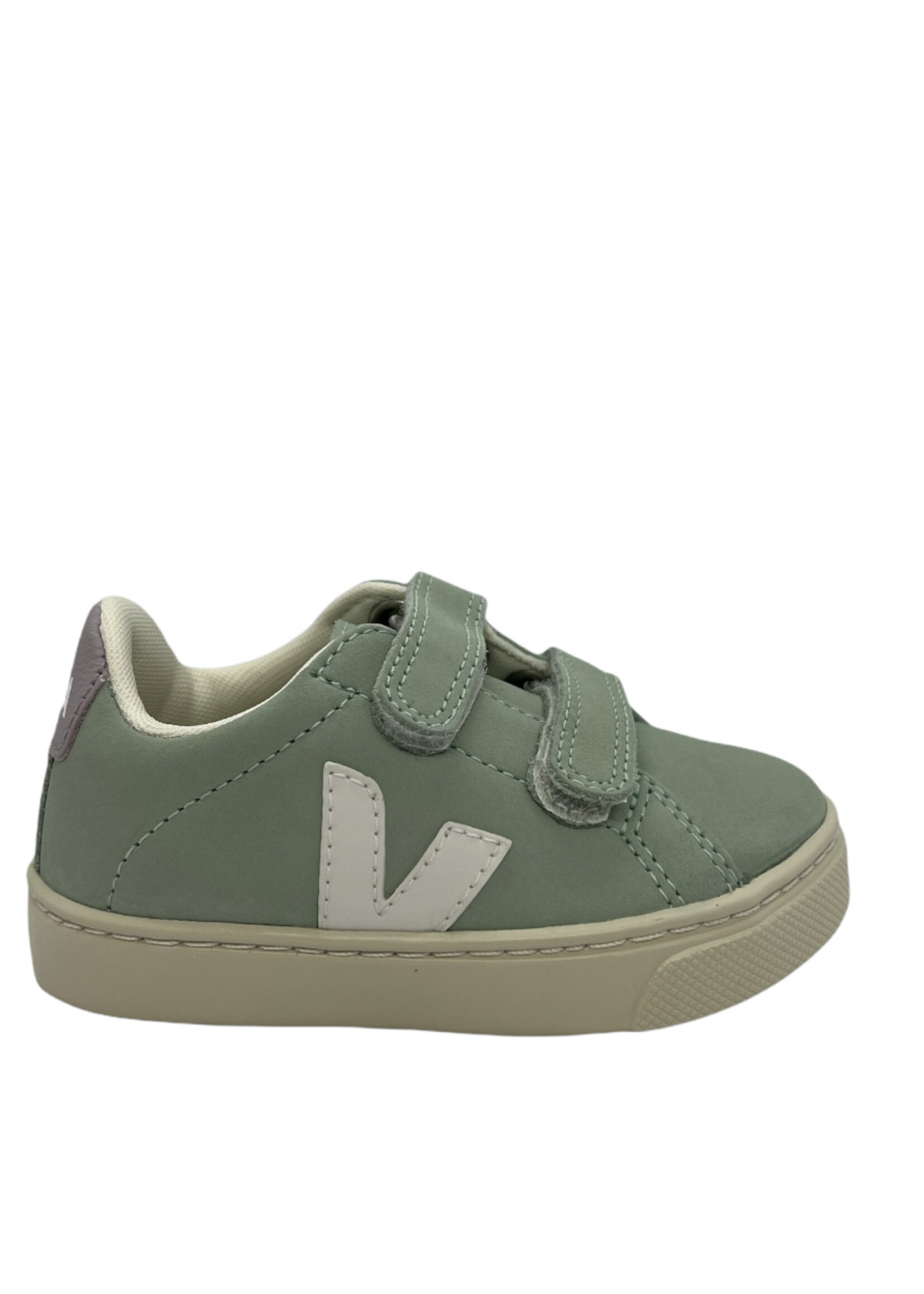 VEJA small esplar velcro matcha white