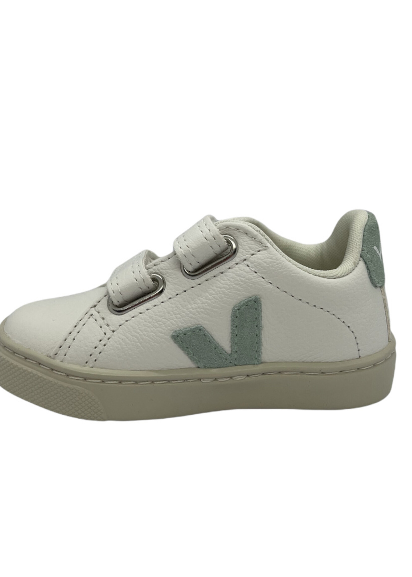 VEJA small esplar velcro extra white matcha