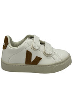 VEJA small esplar velcro extra white camel