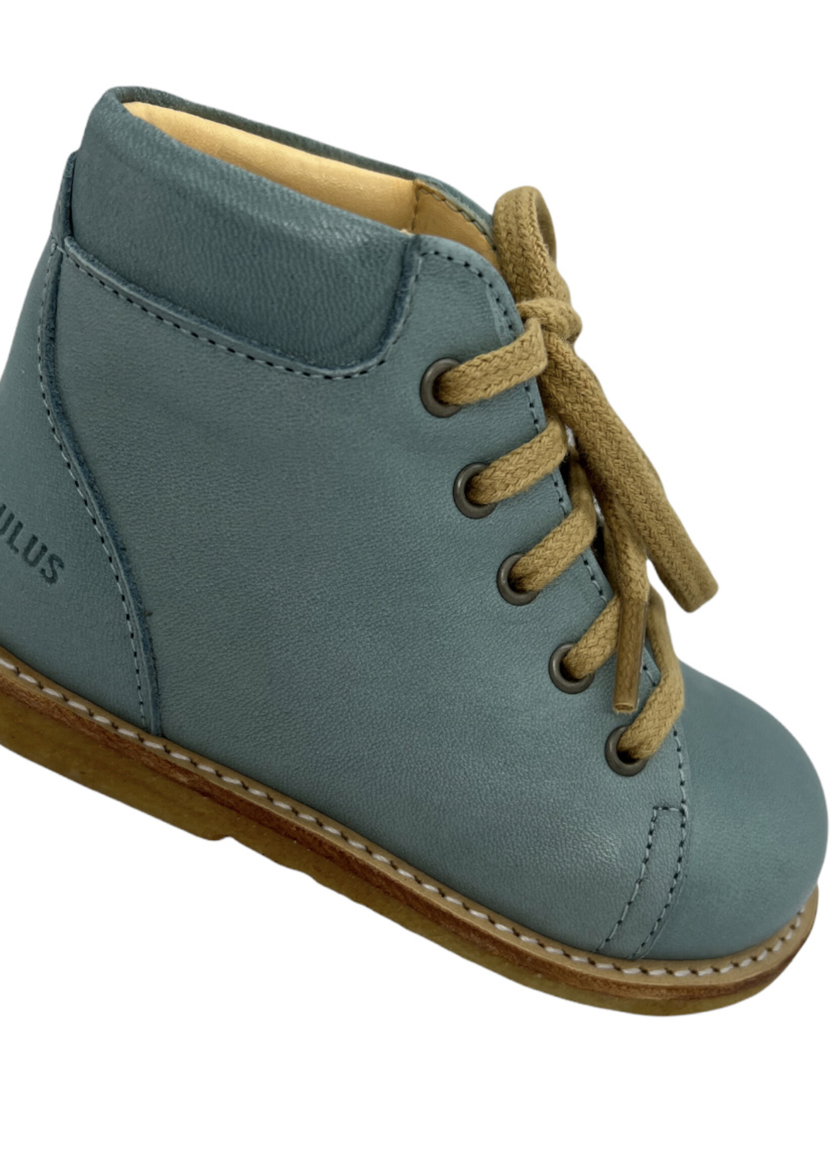 Angulus 2361-101 starter shoe with laces mint blue