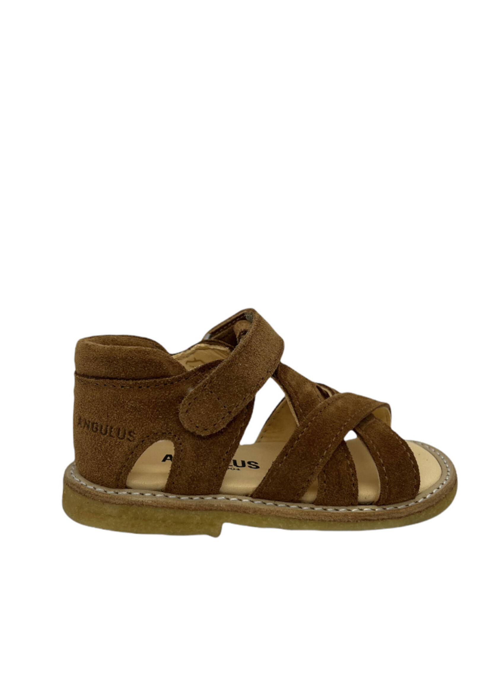 Angulus 5263-101 starter sandaal velcro cognac