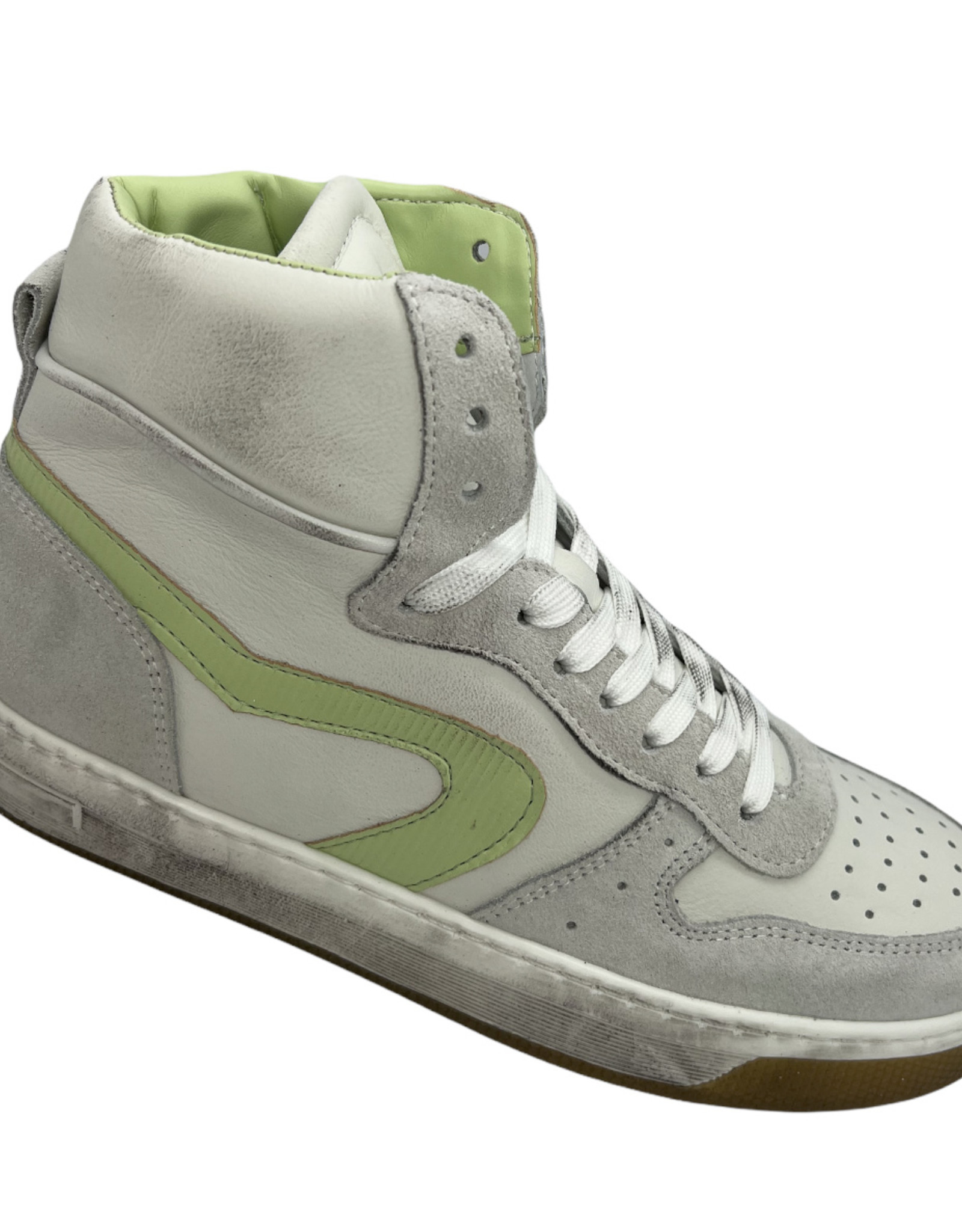HIP H1301 hoge sneaker beige - groen