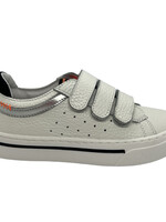 sneaker dollaro wit grijs oranje velcro