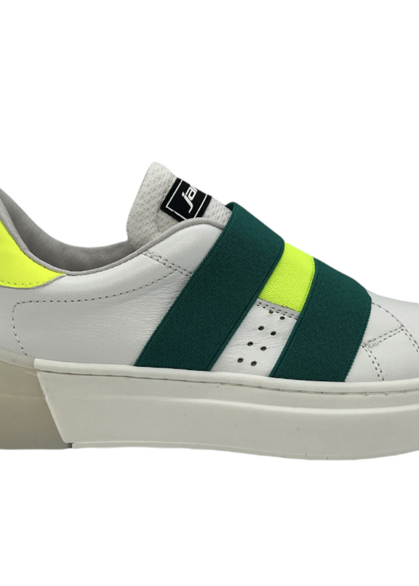 sneaker wit groen aansteker