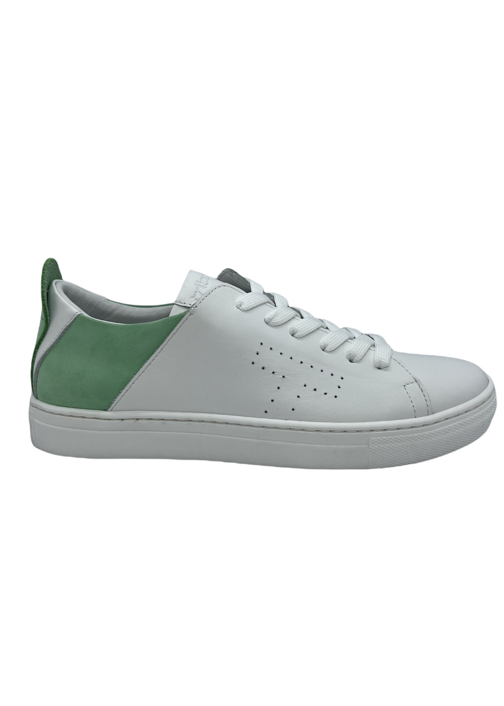 La Triboo 8790 witte sneaker verde