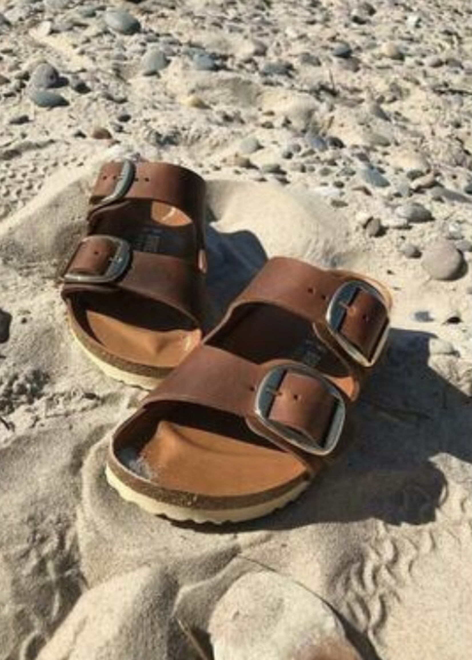 Birkenstock arizona leoi big buckle cognac