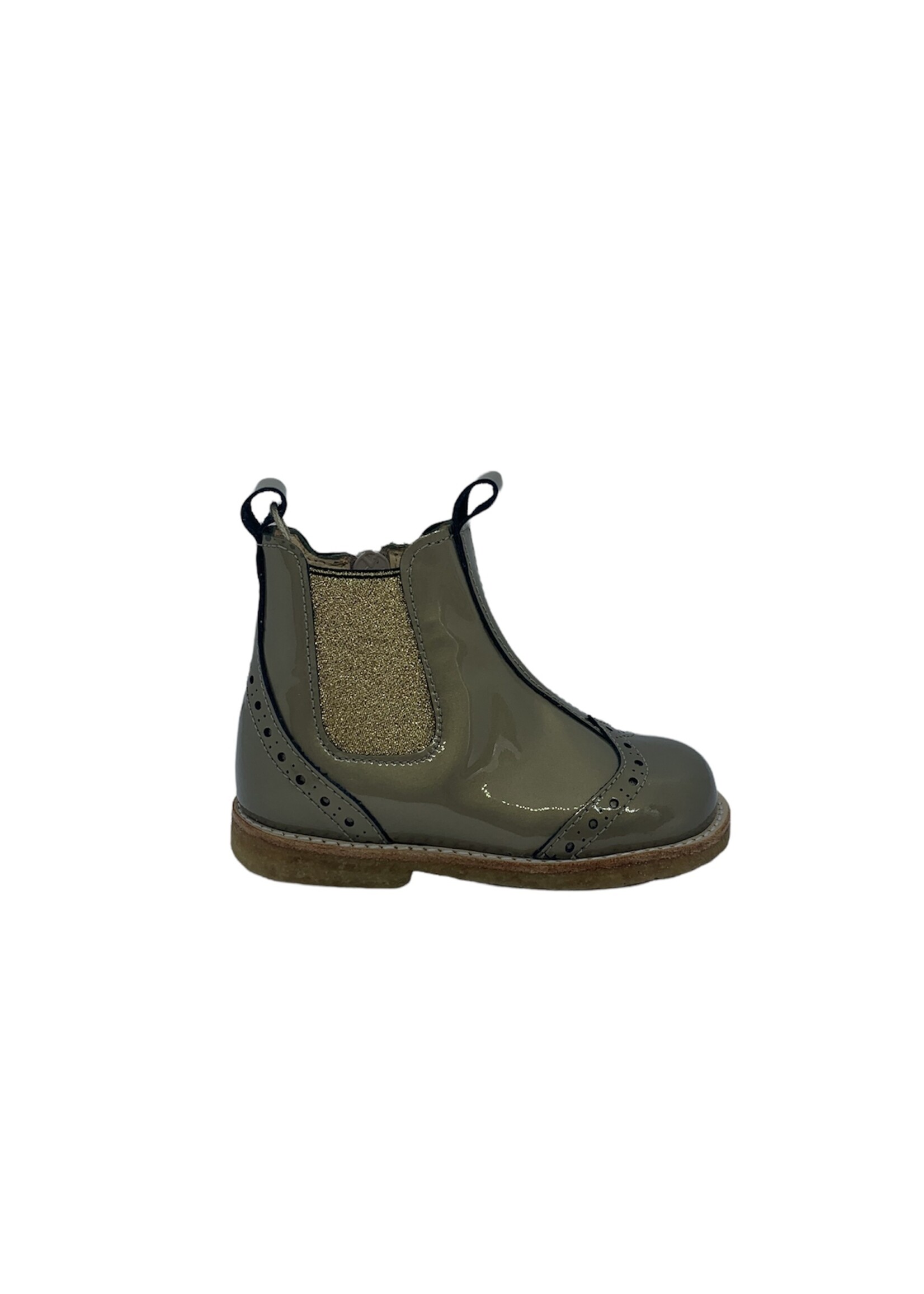 Angulus Angulus 6024-101 starter chelsea boot khaki gold