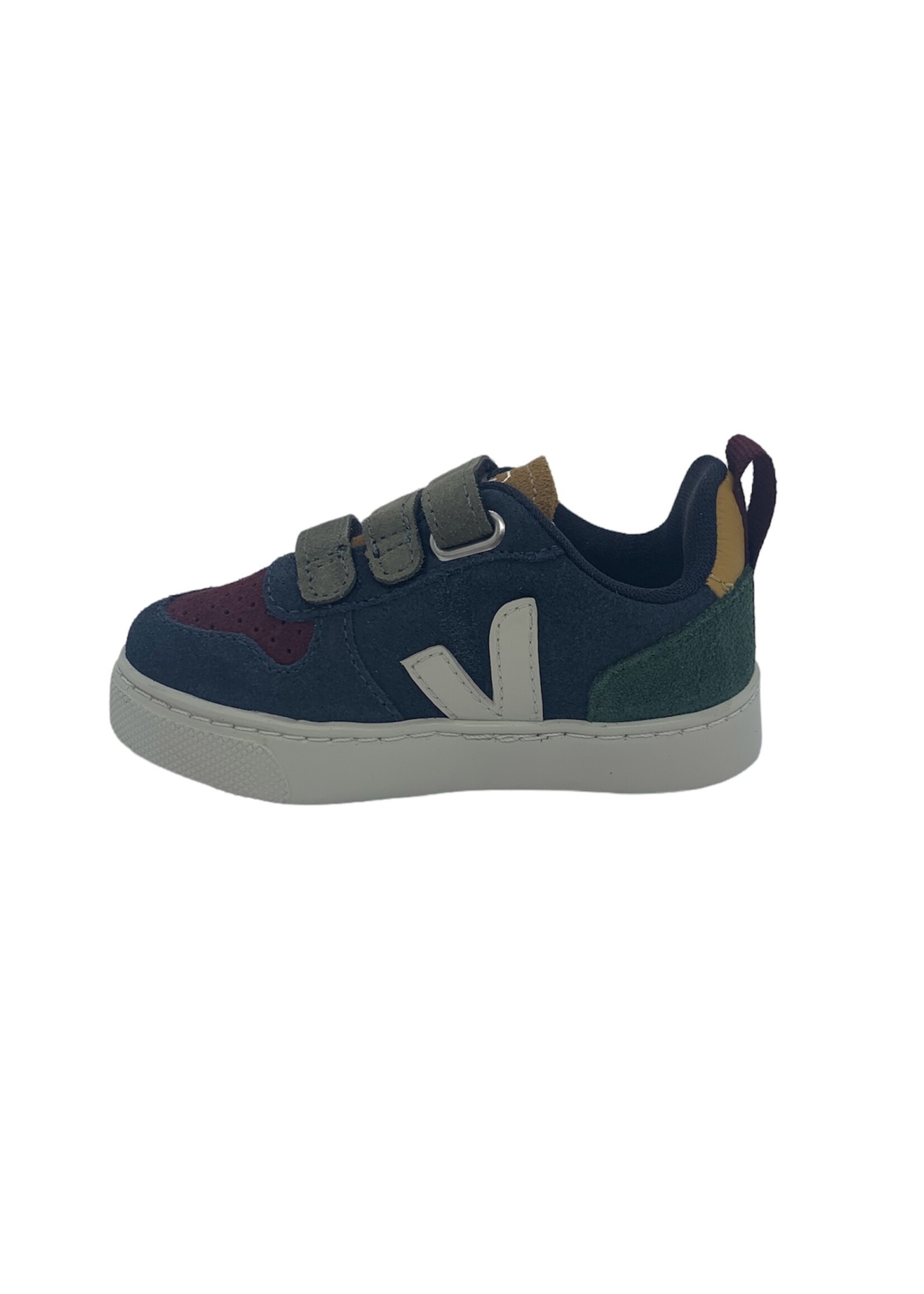 VEJA small V-10 suede multico nautico