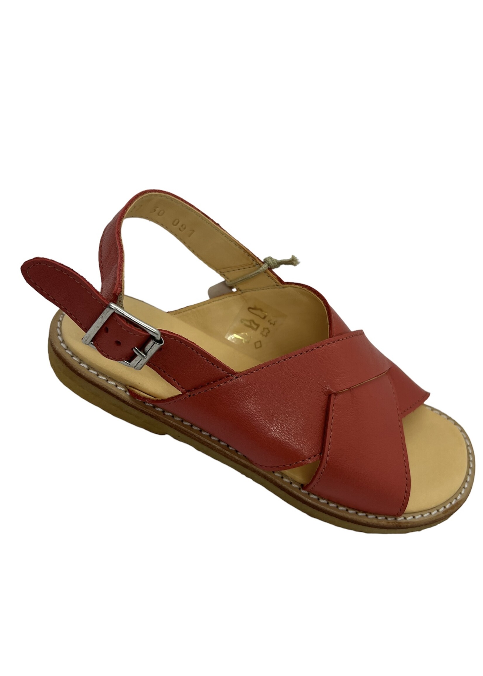 Angulus 527 sandal with buckle closure coral