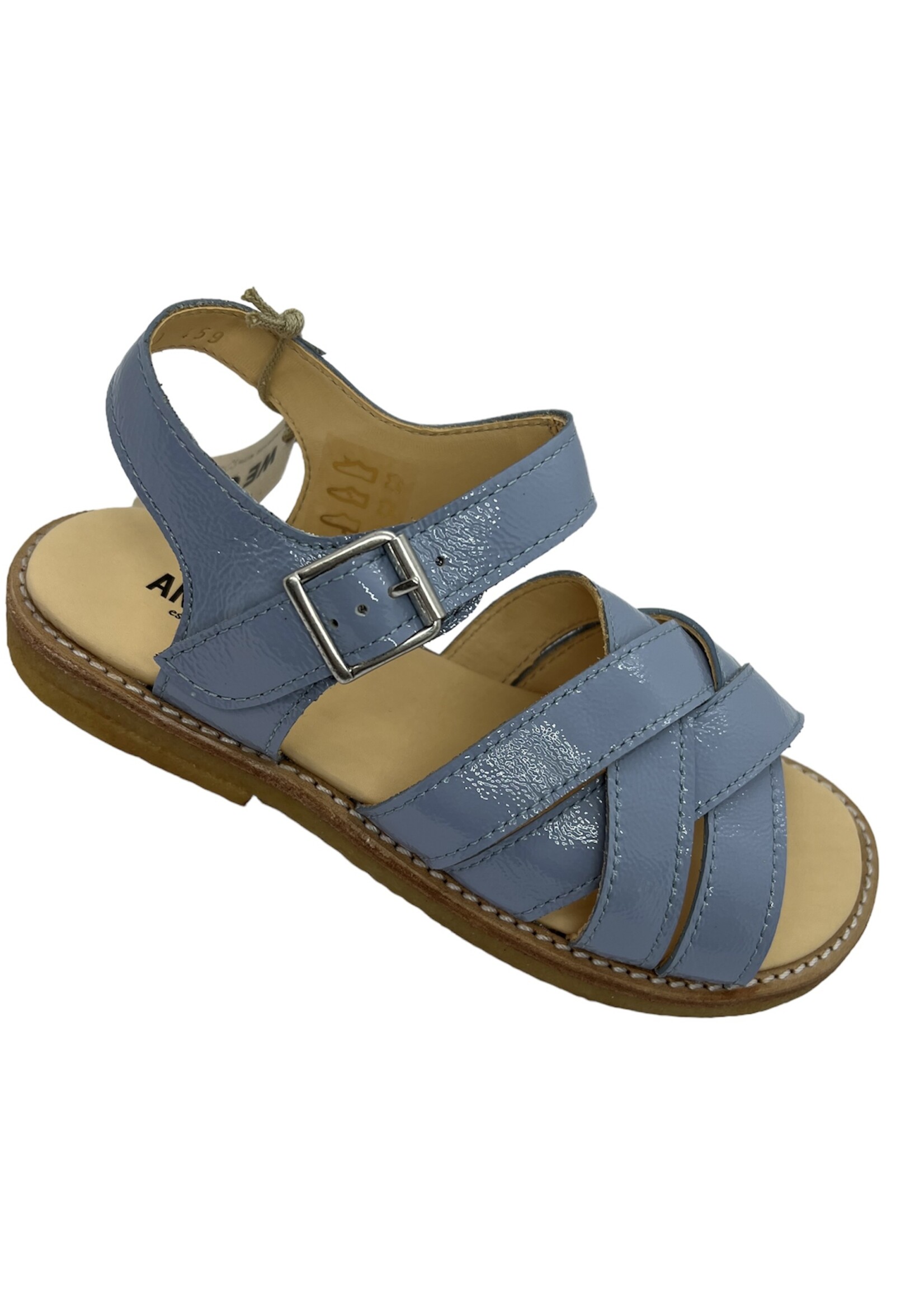 Angulus 0535 sandal with adjustable buckle light blue