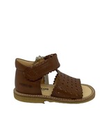 Angulus 0638 starter sandal open toe velcro cognac