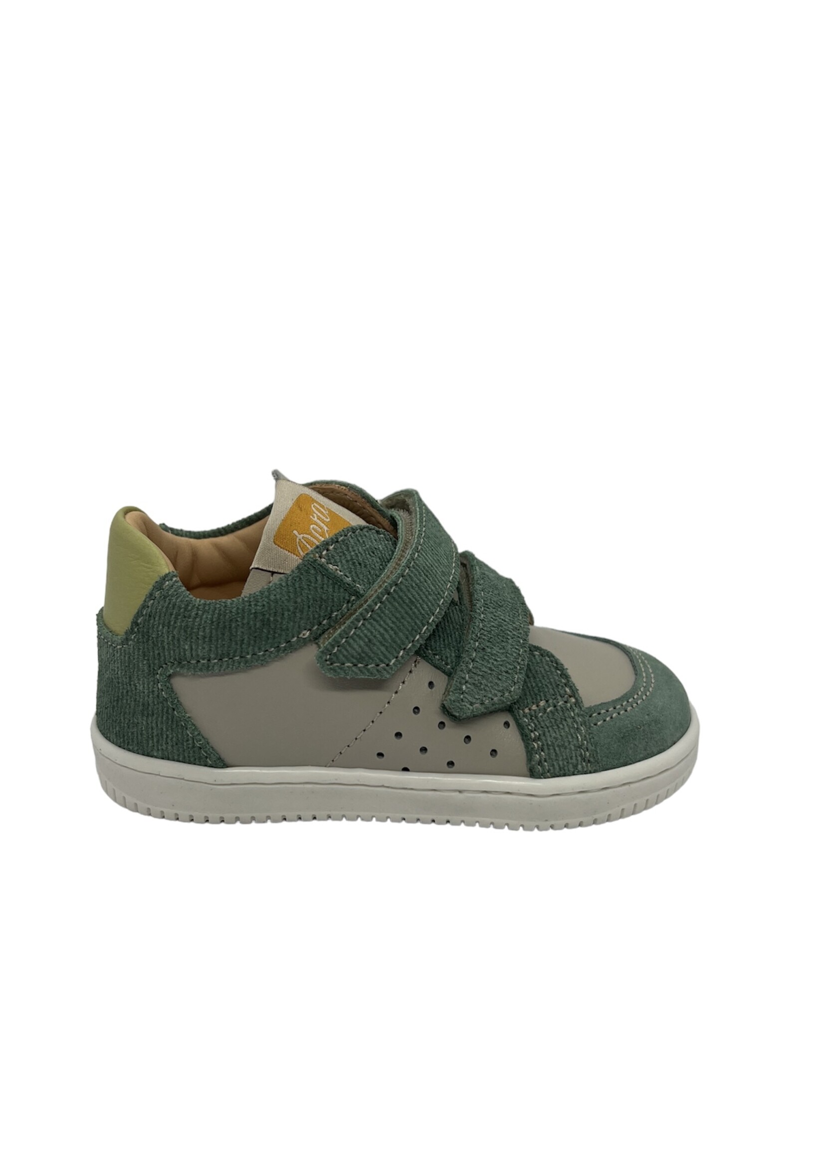 Ocra D077 sneaker velcro thyme soft grigio