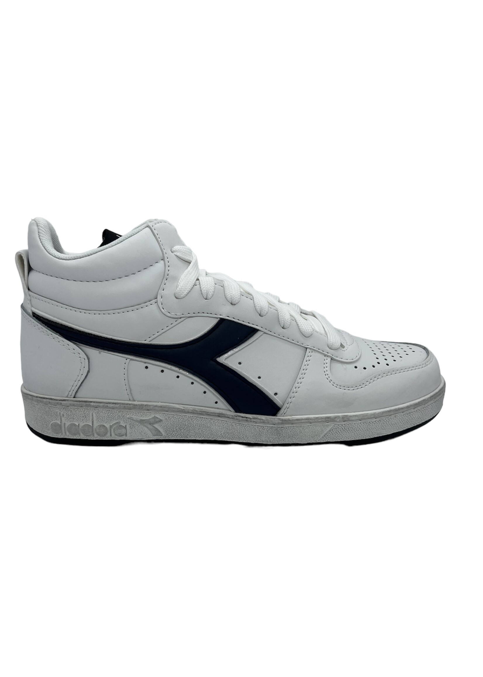 Diadora magic basket demi icona white/blue caspian sea