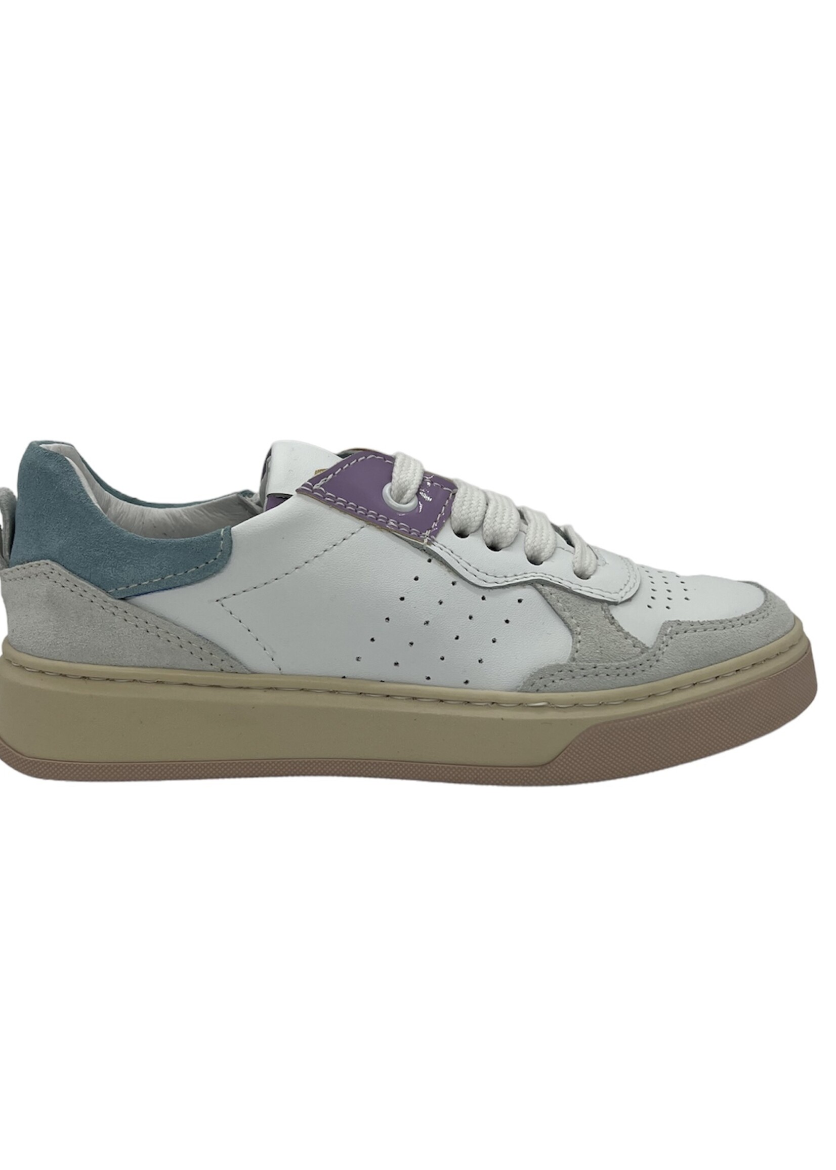 Bana & Co sneaker wit blauw lila