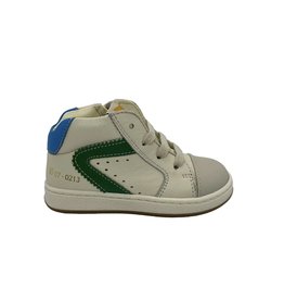 Ocra 770 hoge sneaker wit blauw groen