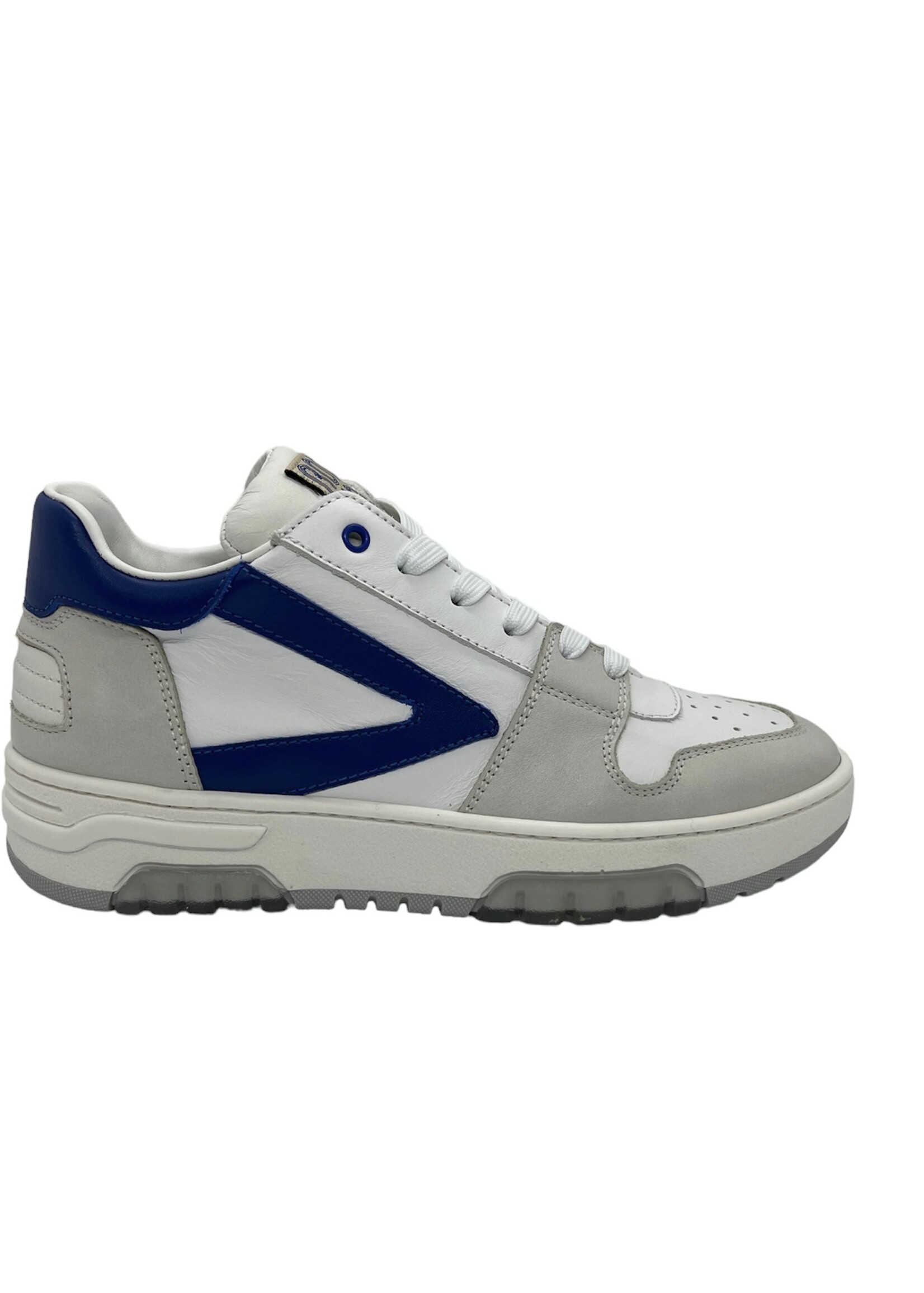 Rondinella 12075 mid sneaker wit blauw