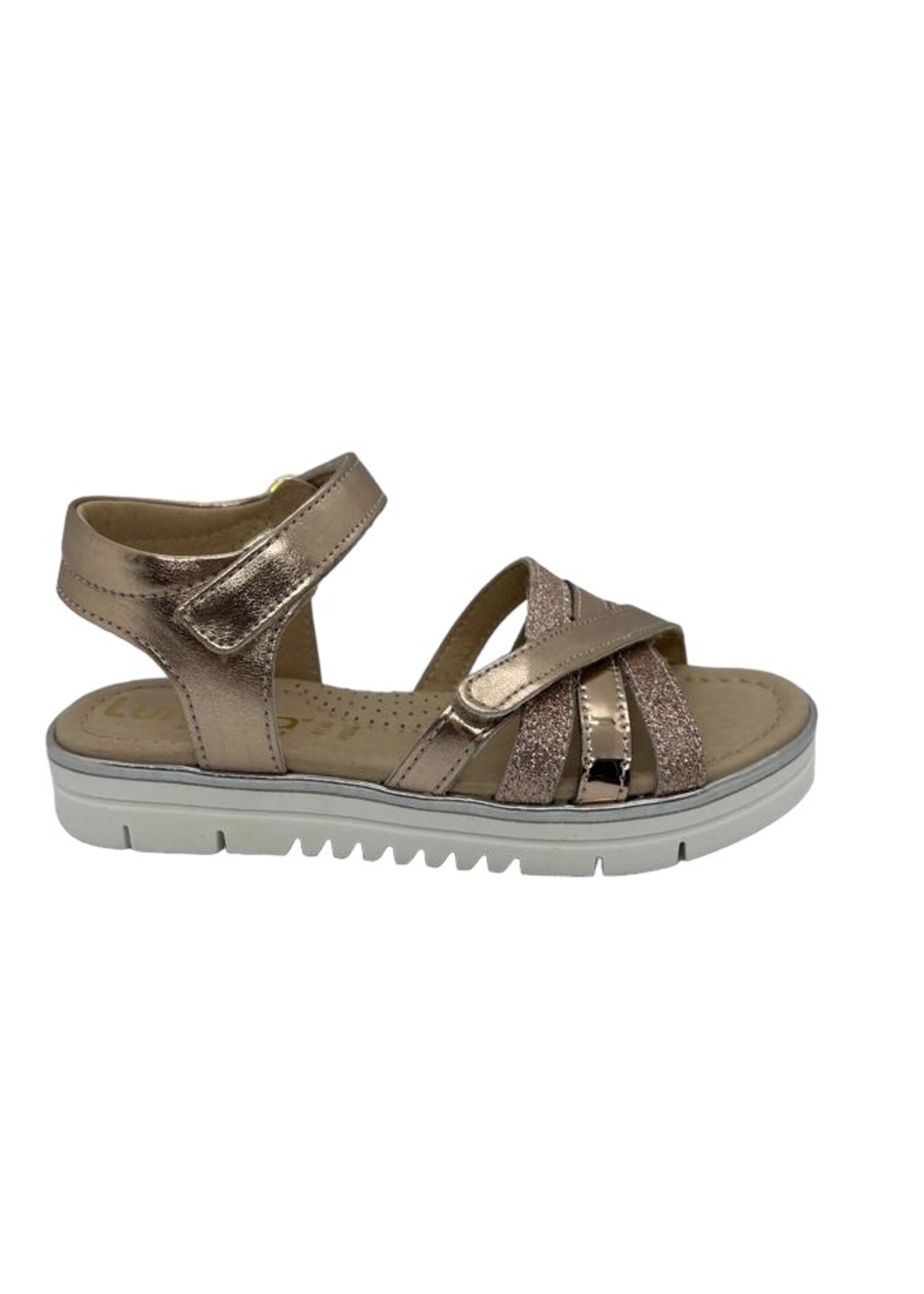 Lunella 23285 sandaal velcro cipria witte zool