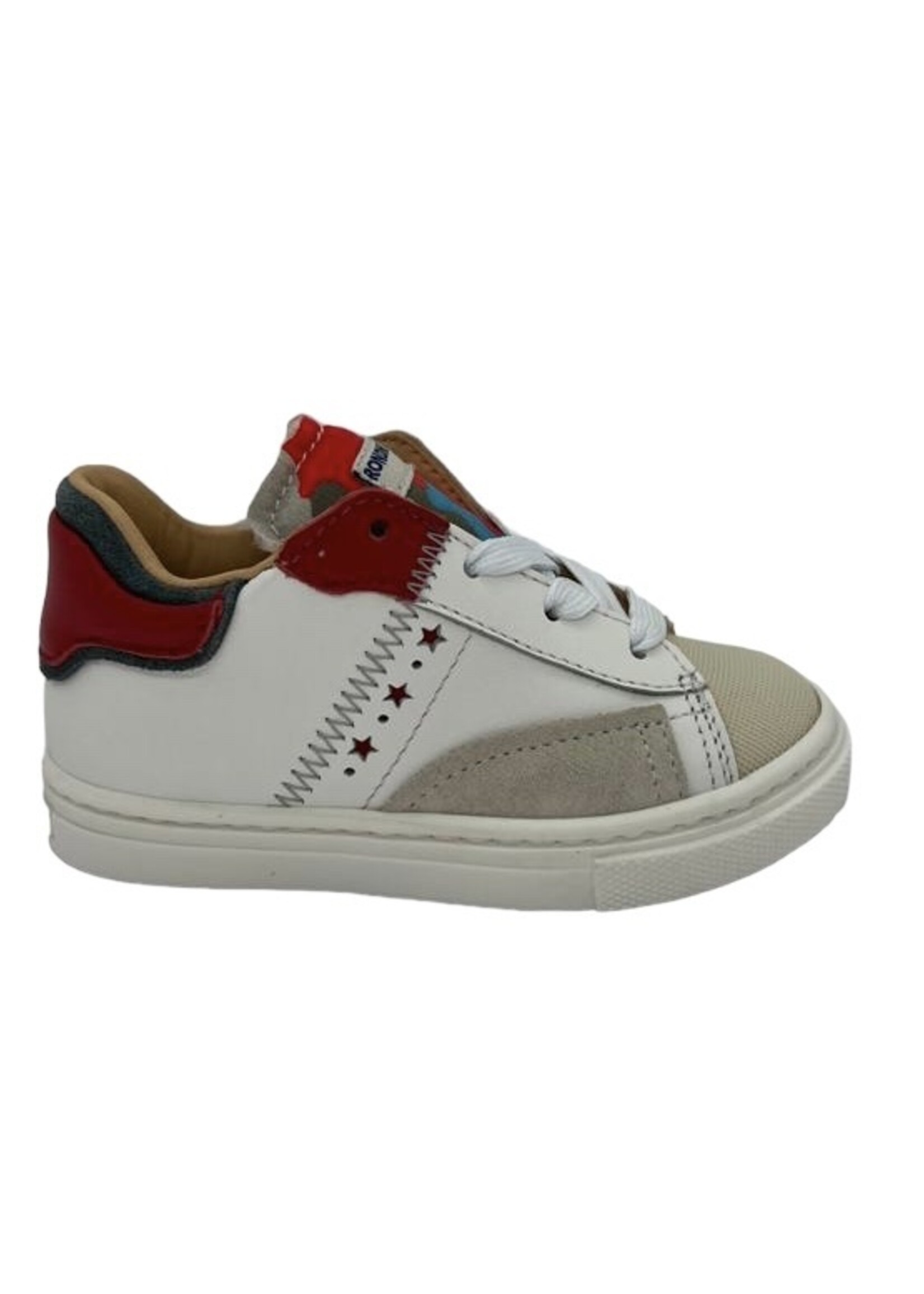 Rondinella 4771 sneaker wit rood