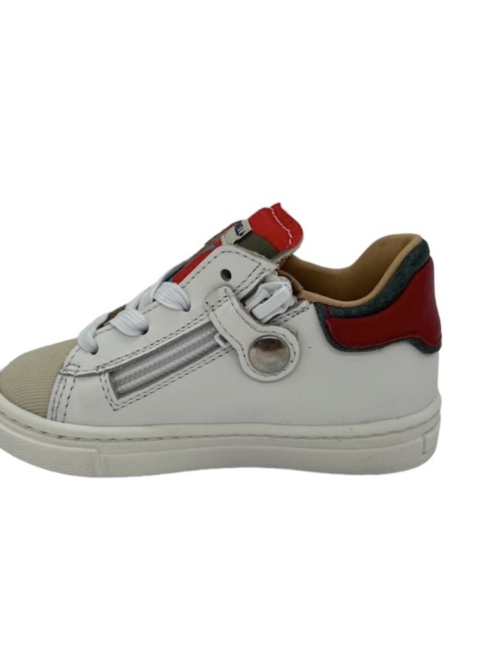 Rondinella 4771 sneaker wit rood