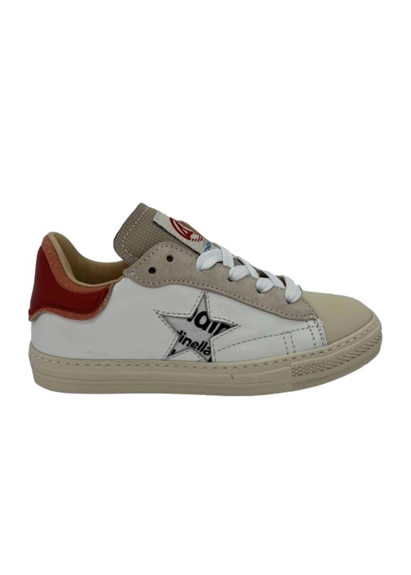 Rondinella 12068 sneaker wit rood