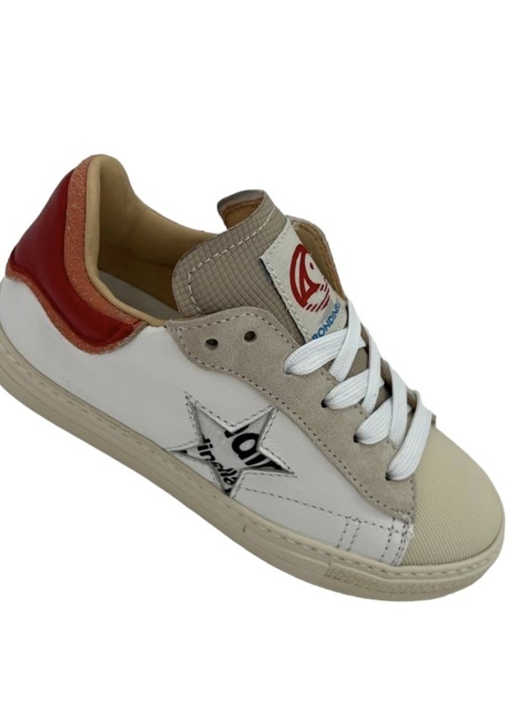 Rondinella 12068 sneaker wit rood