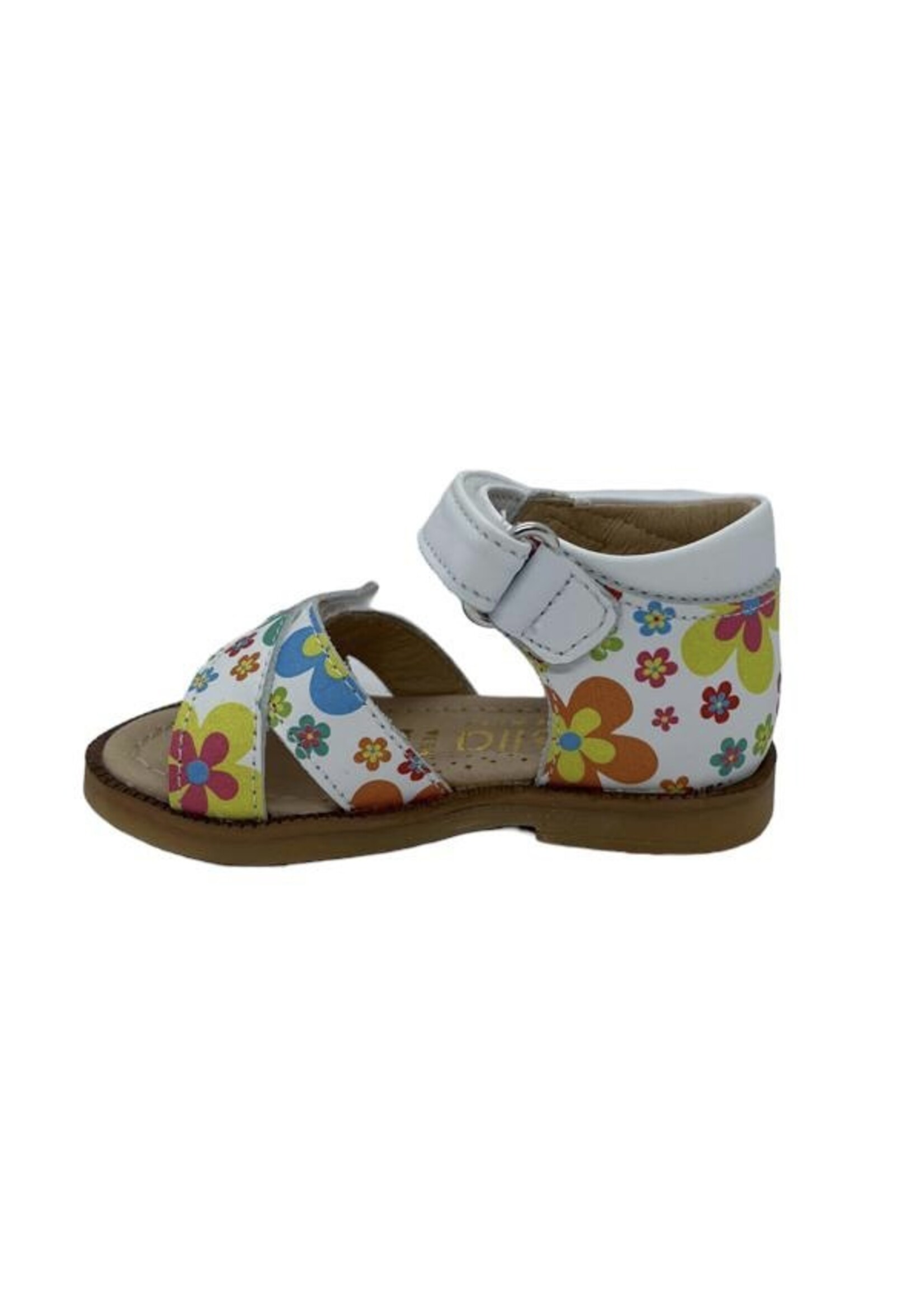 Lunella 23065 sandaal bloem print bianco