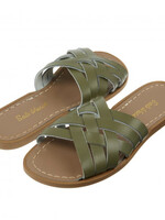 Salt-Water retro slide olive