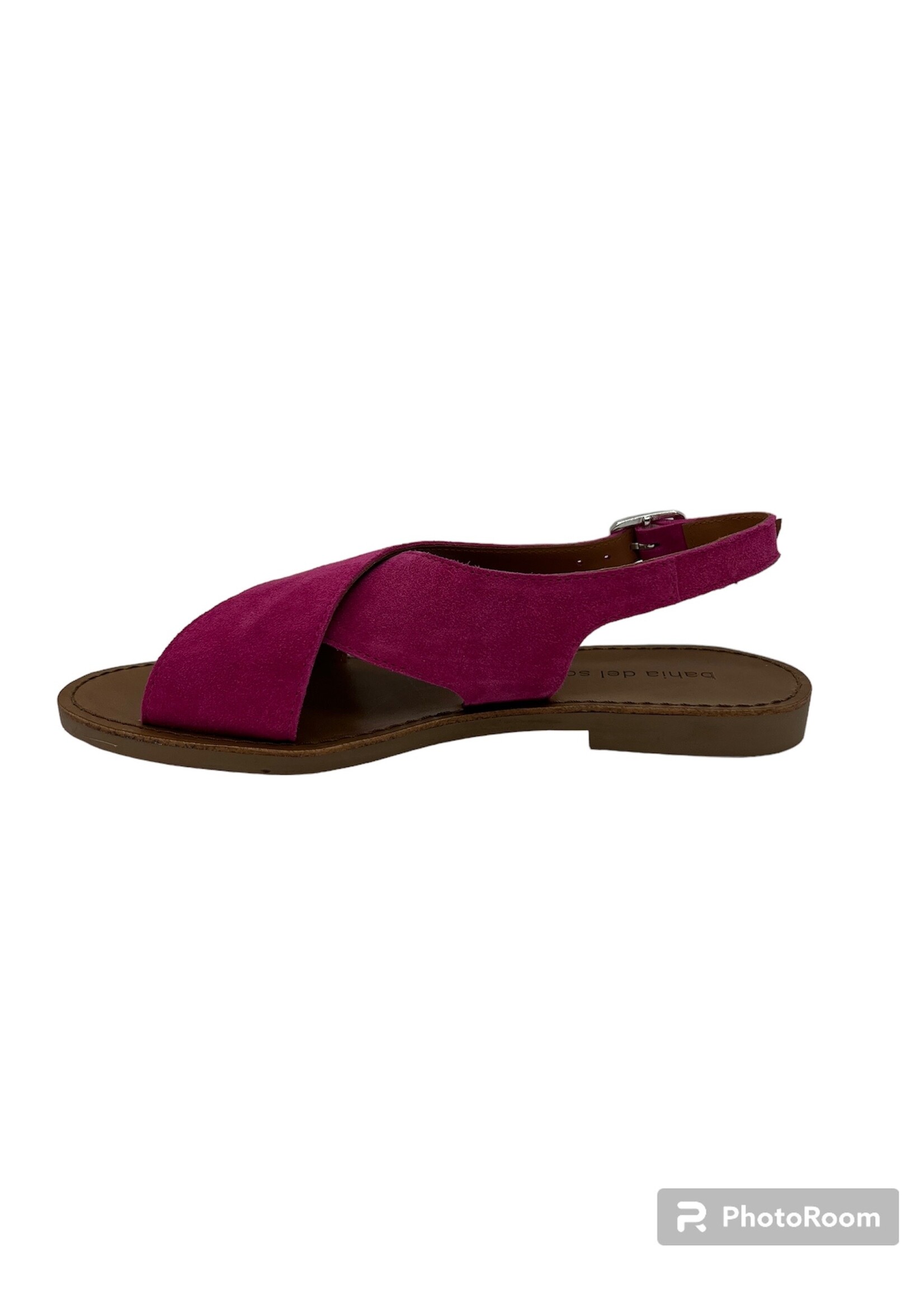 Bana & Co sandaal suede fuxia