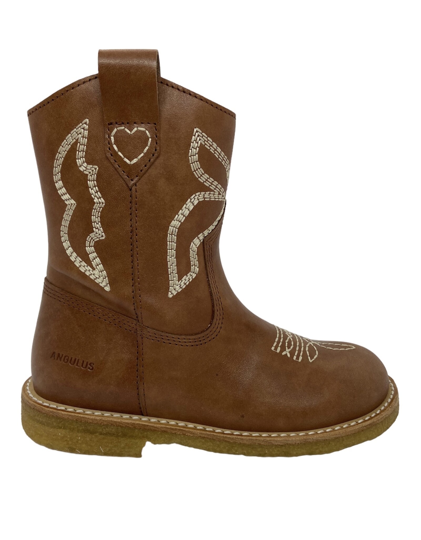Angulus  6160-101 cowboy boot zipper tan