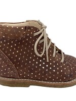 Angulus 2361-106 starter she with laces cognac gold dot