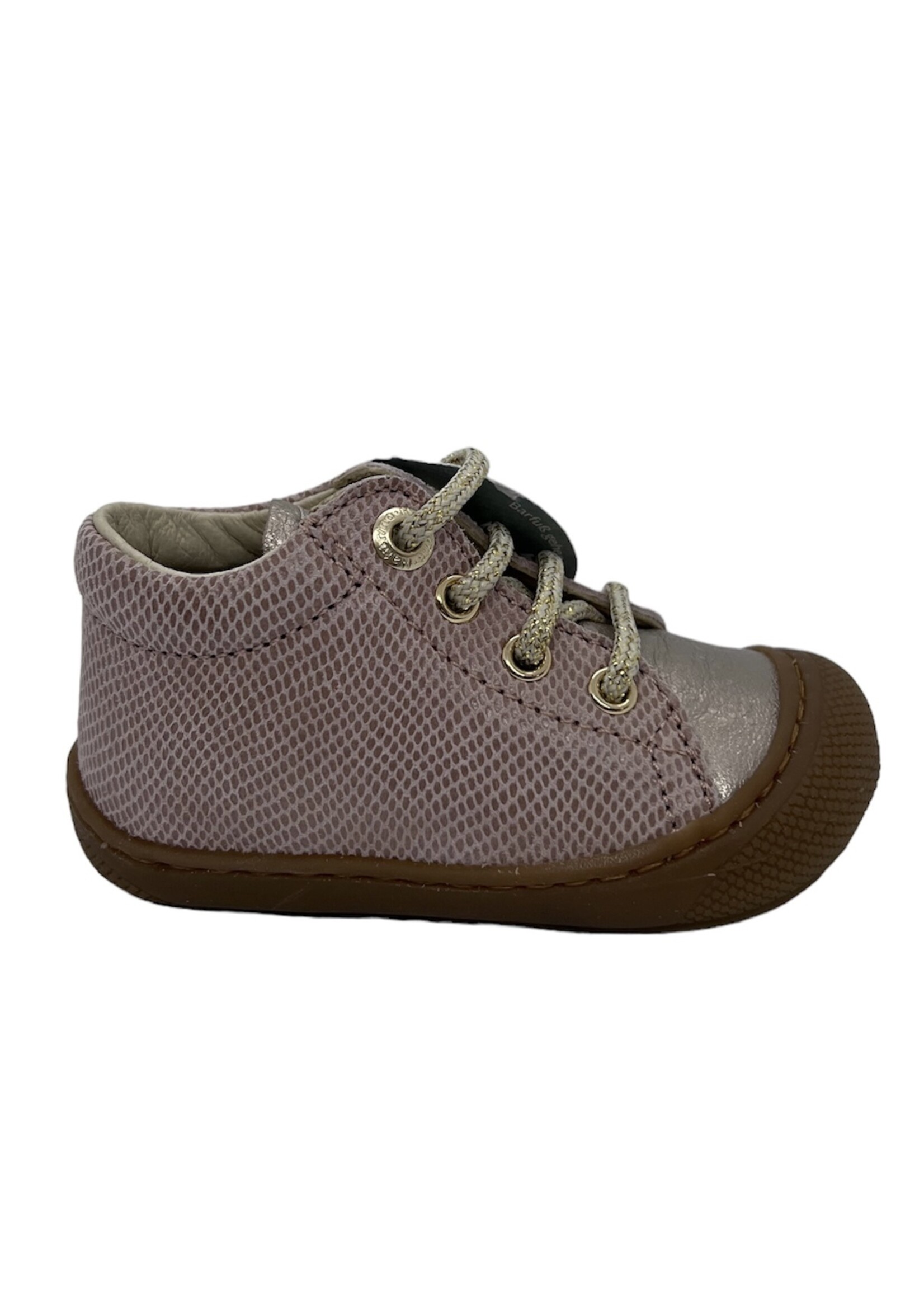 Naturino cocoon met pebbled/suede lizard cipria