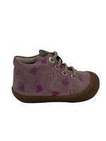 Naturino cocoon suede heart rose/berry red