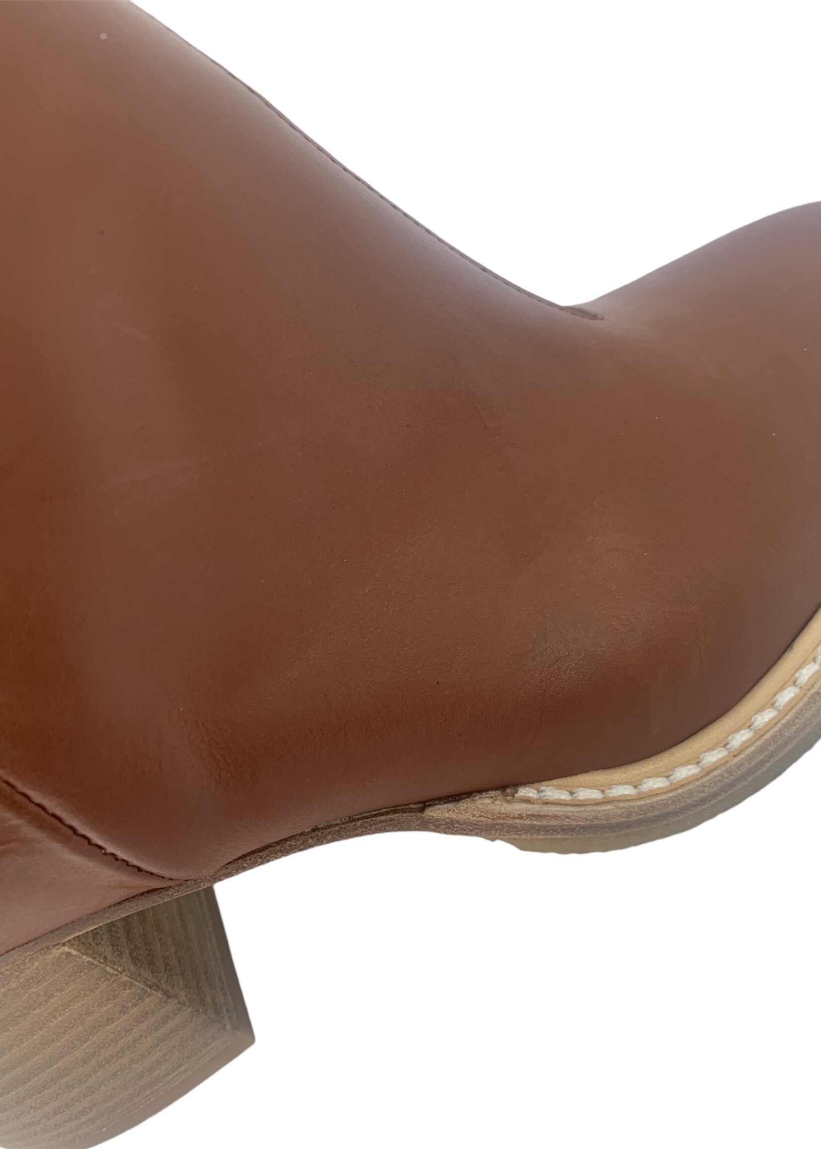 Angulus Angulus 7696-101 block heel boot with zipper terracotta