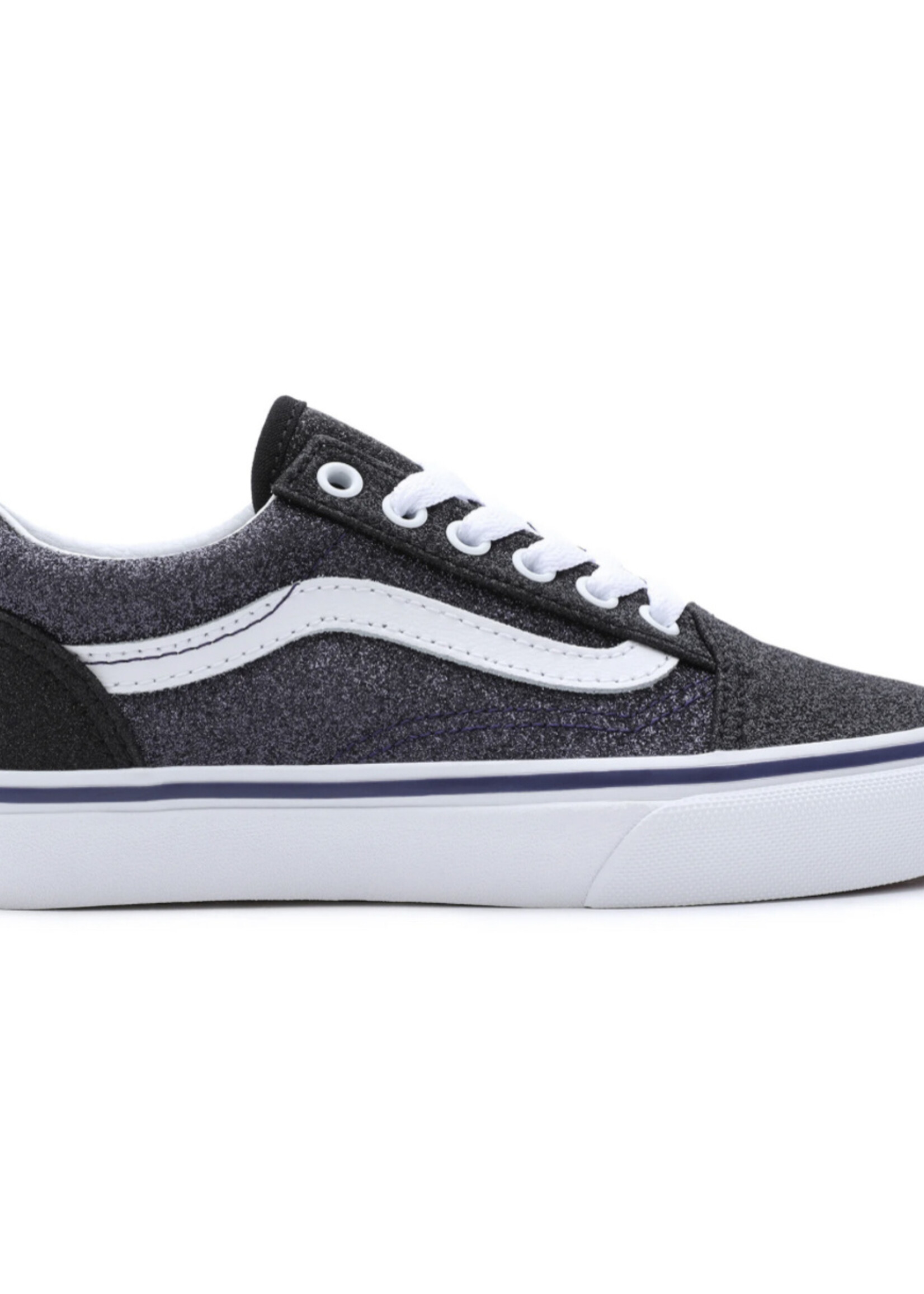 Vans old skool 2 tone glitter black navy veter