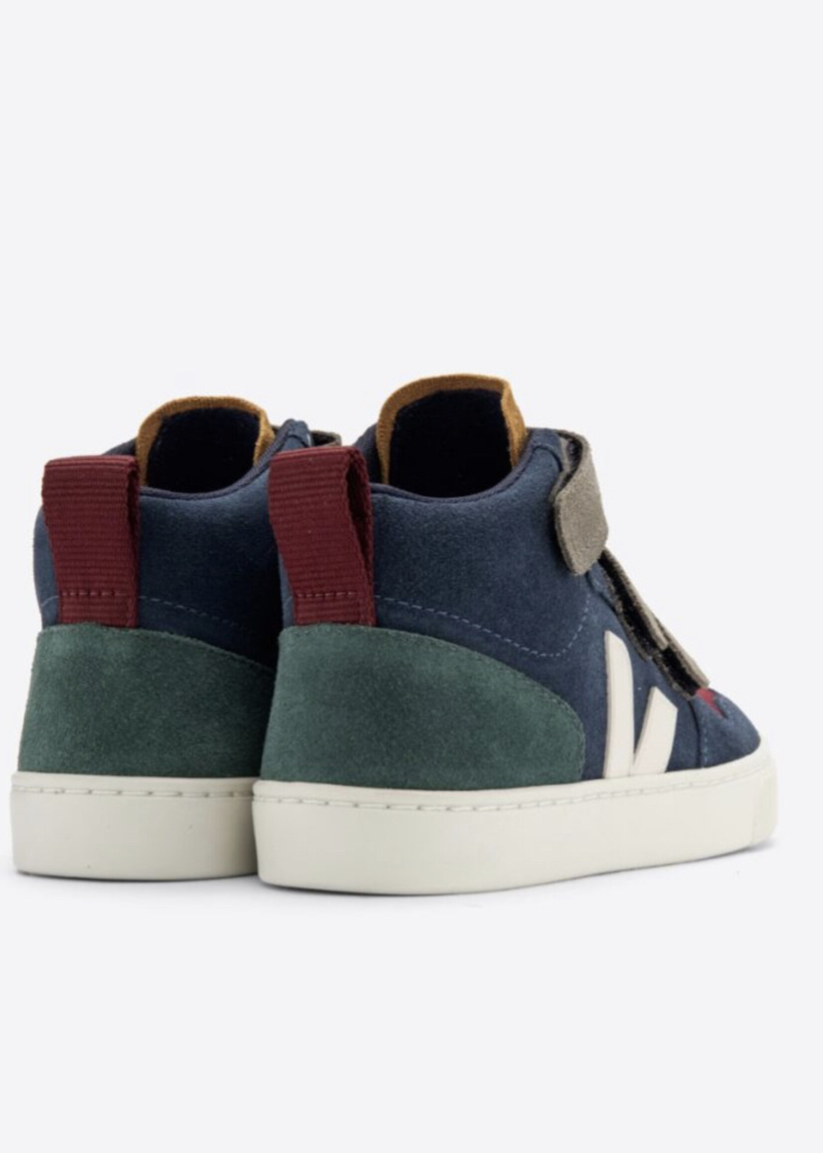 VEJA small V-10 mid suede multico nautico cyprus