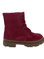 Oupa bottine enkellaarsje veter rits rood
