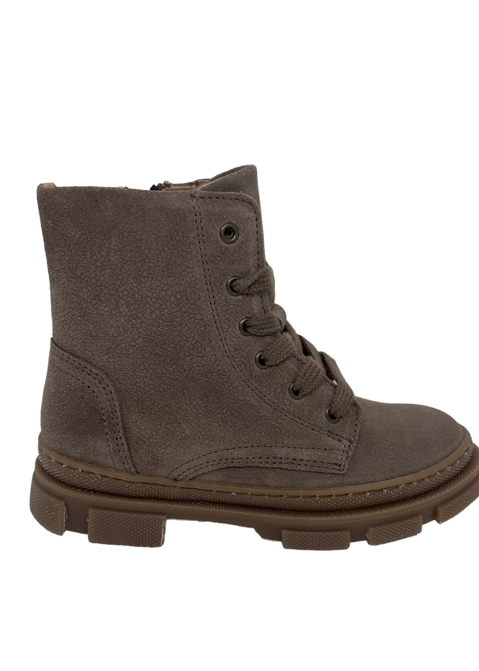 Oupa bottine enkellaarsje veter rits taupe