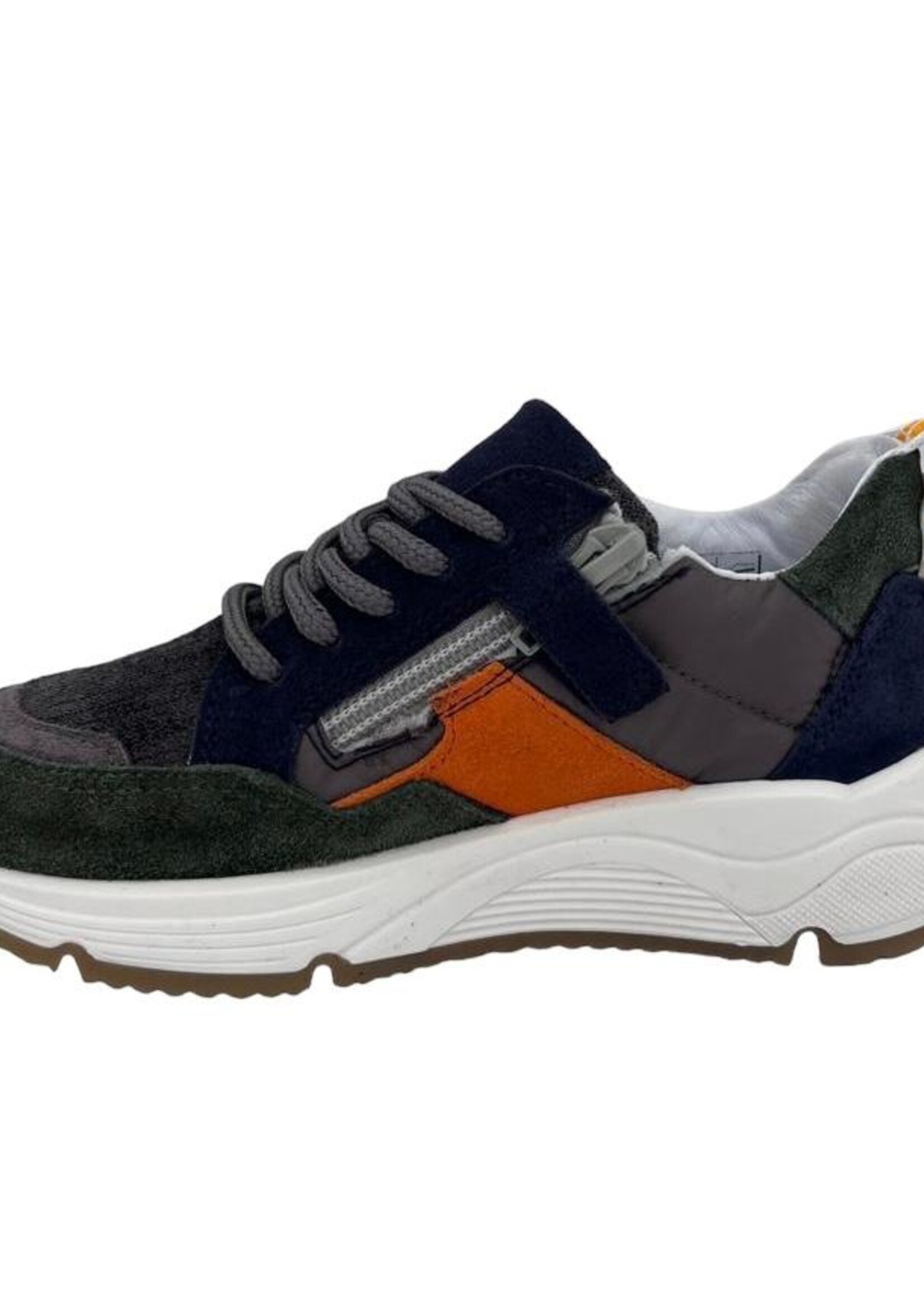 La Triboo 9075 sneaker groen oranje