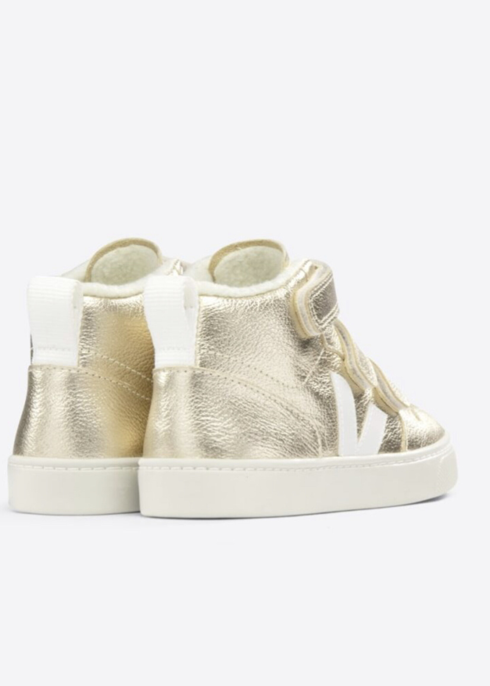 VEJA small V-10 mid winter platine white