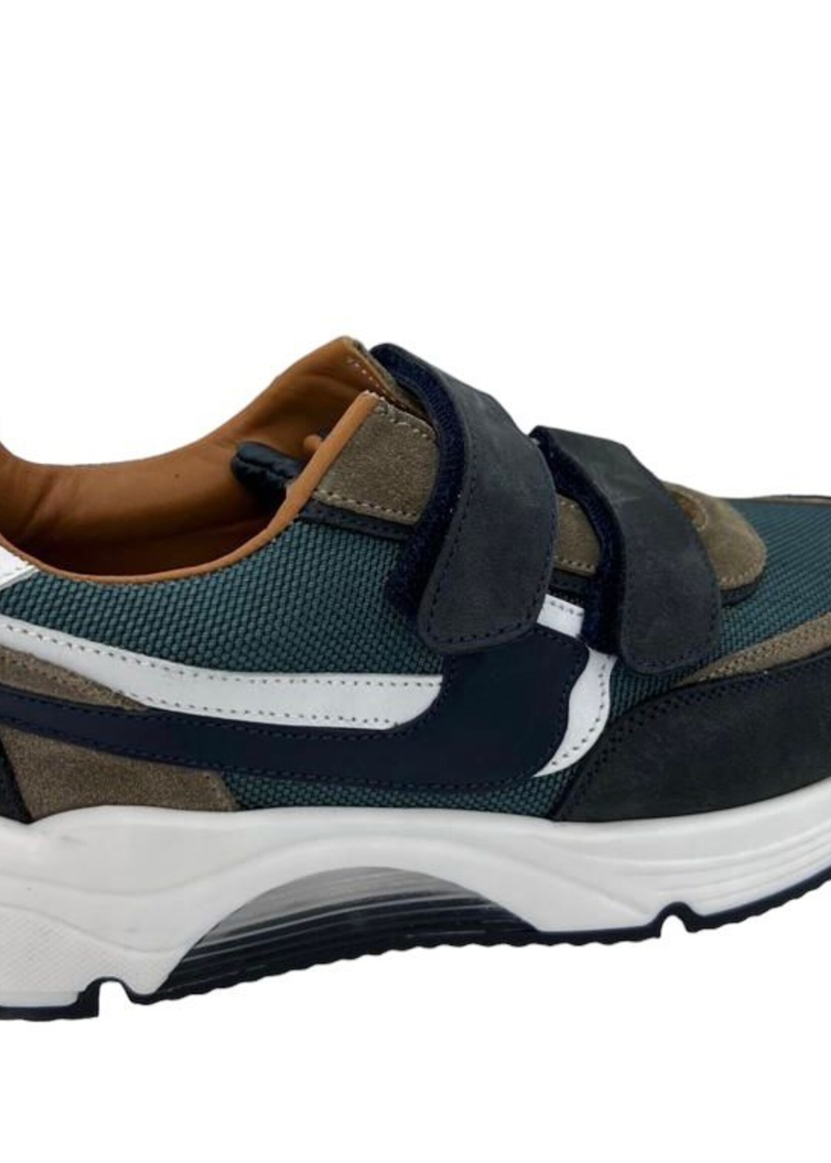 Rondinella 11714 sneaker groen zwart bruin