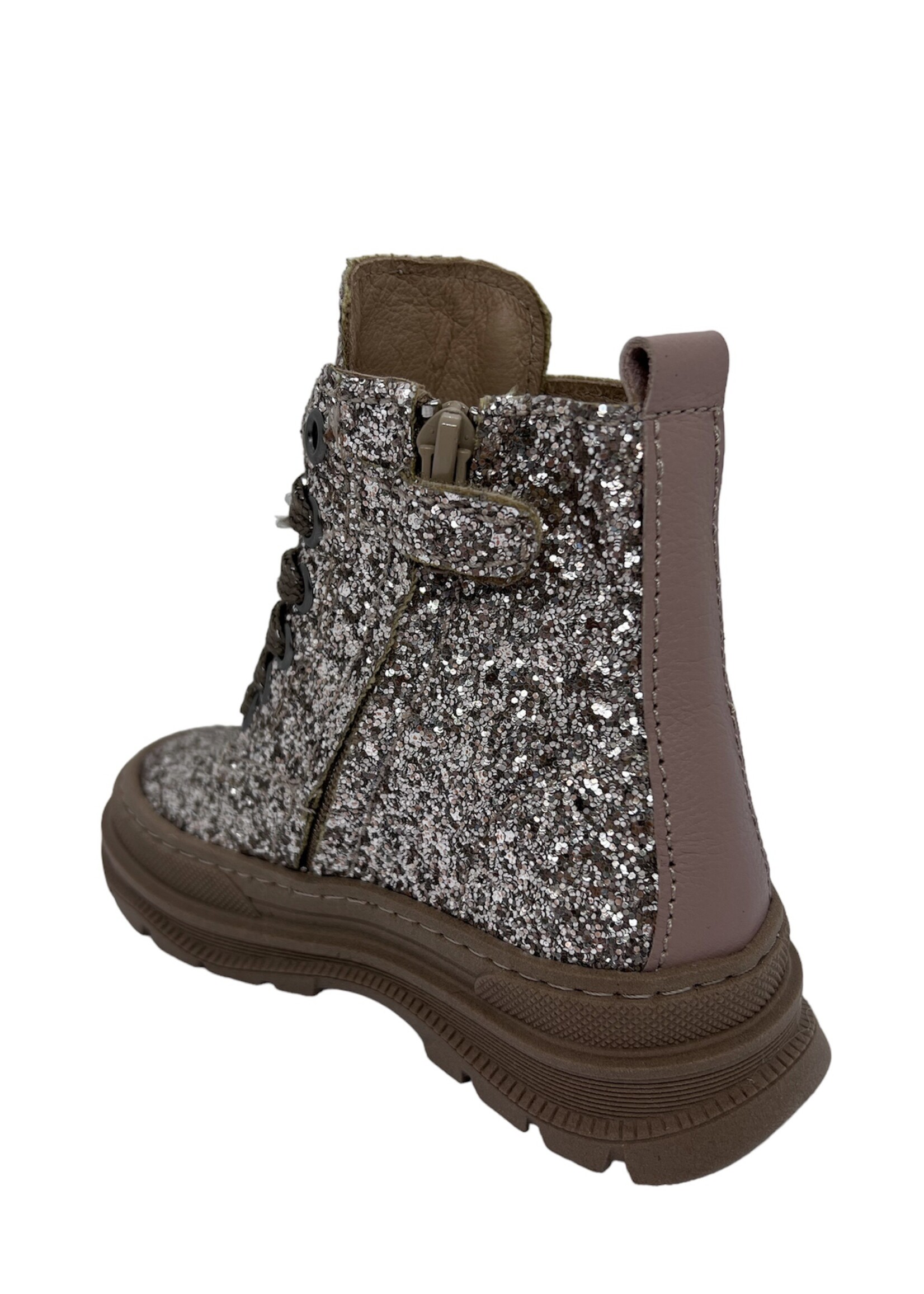 Clic 20742 enkellaarsje glitter taupe