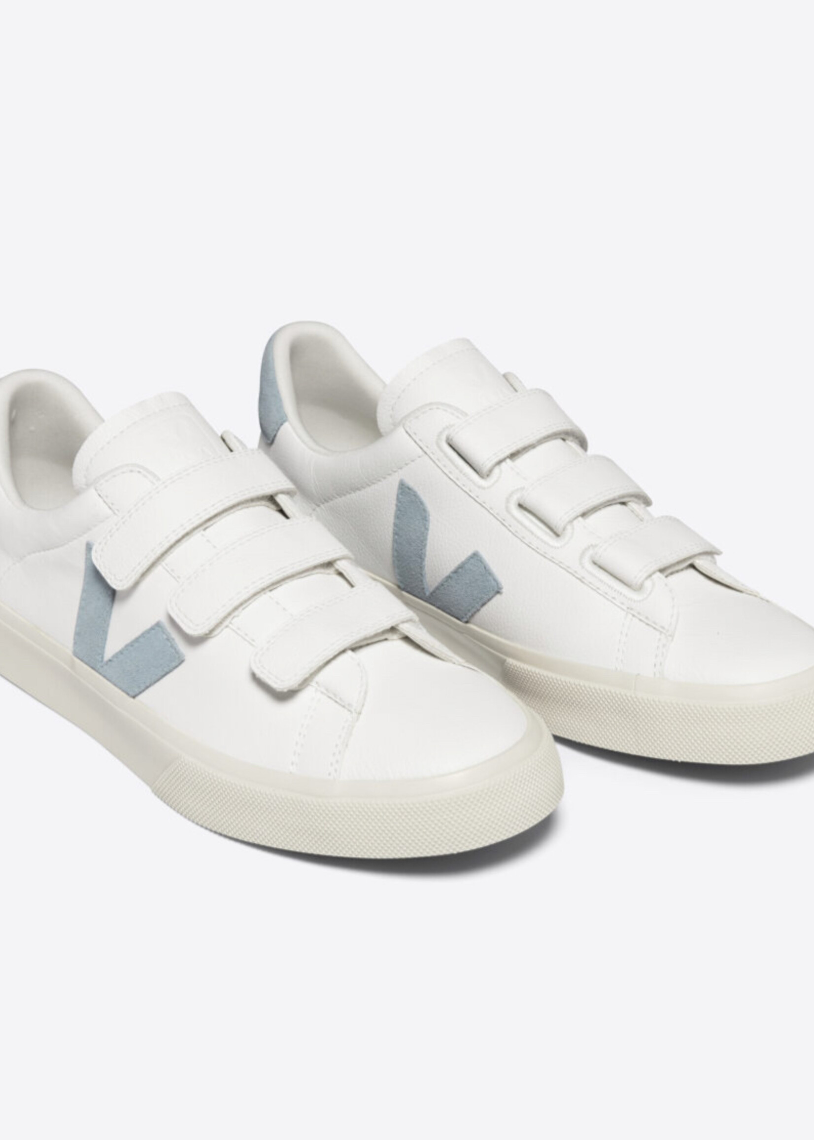 VEJA chromefree leather extra white steel